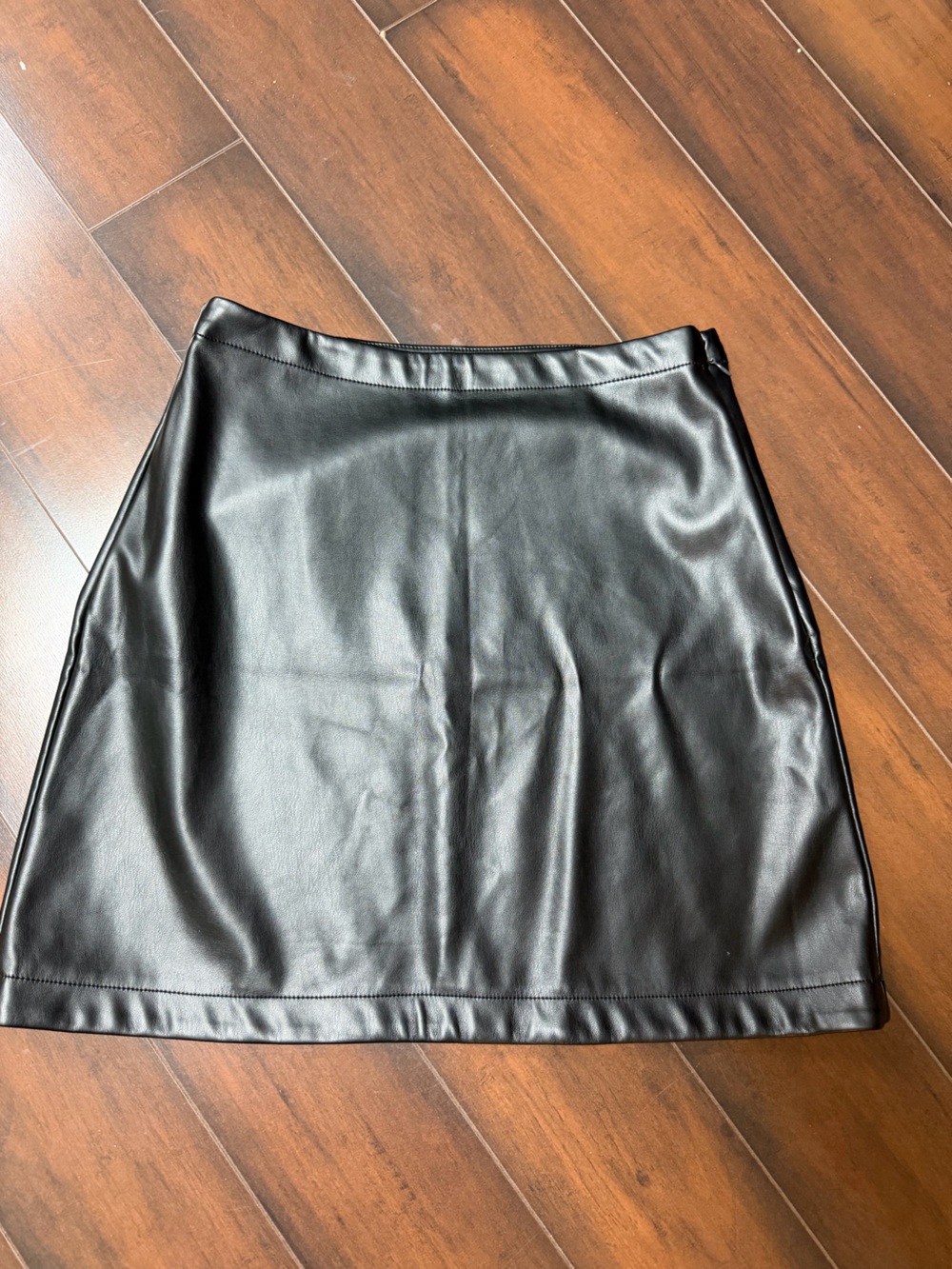 GAP Black Faux Leather Pencil Skirt
